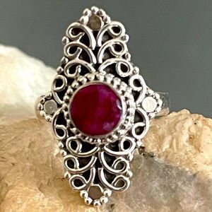 New ⭐️ Ruby Sterling Silver Ring